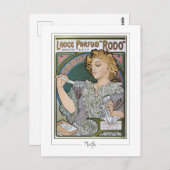 Alphonse Mucha #2 - Kunsthistorkarte Postkarte (Vorne/Hinten)