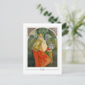 Alphonse Mucha #312 - Fine Art Postcard Postkarte (Stehend Vorderseite)