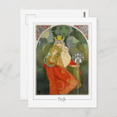 Alphonse Mucha #312 - Fine Art Postcard Postkarte (Vorne/Hinten)