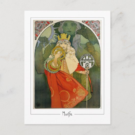 Alphonse Mucha #312 - Fine Art Postcard Postkarte (Vorderseite)