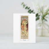 Alphonse Mucha #329 - Fine Art Postcard Postkarte (Stehend Vorderseite)