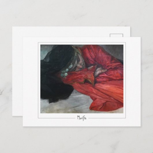 Alphonse Mucha #342 - Fine Art Postcard Postkarte (Vorne/Hinten)