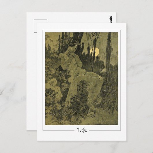 Alphonse Mucha #352 - Fine Art Postcard Postkarte (Vorne/Hinten)