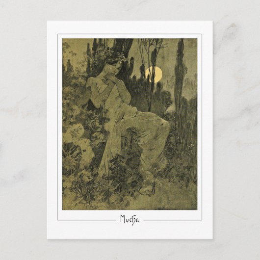 Alphonse Mucha #352 - Fine Art Postcard Postkarte (Vorderseite)
