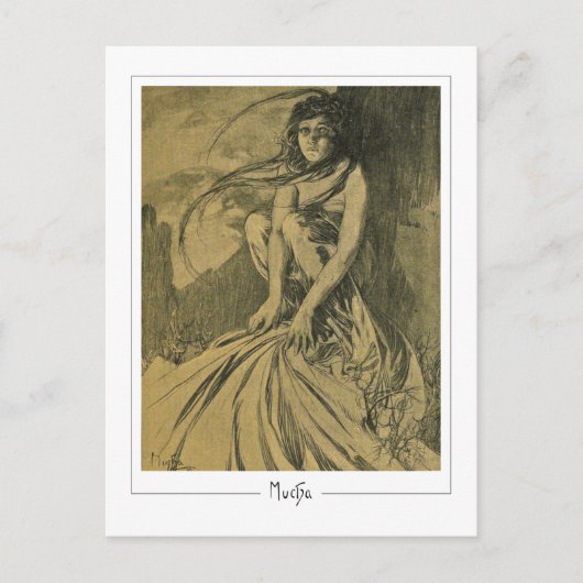 Alphonse Mucha #354 - Fine Art Postcard Postkarte (Vorderseite)