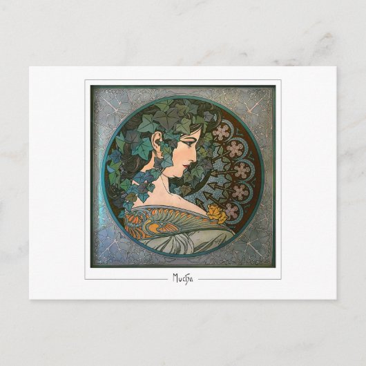 Alphonse Mucha #370 - Fine Art Postcard Postkarte (Vorderseite)