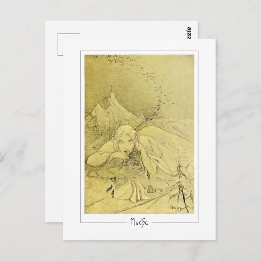 Alphonse Mucha #372 - Fine Art Postcard Postkarte (Vorne/Hinten)