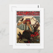 Alphonse Mucha #374 - Fine Art Postcard Postkarte (Vorne/Hinten)