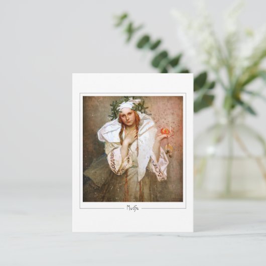 Alphonse Mucha #381 - Fine Art Postcard Postkarte (Stehend Vorderseite)