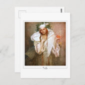 Alphonse Mucha #381 - Fine Art Postcard Postkarte (Vorne/Hinten)