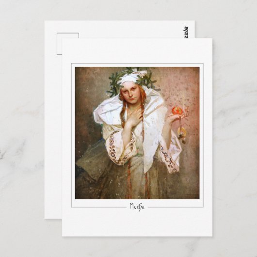Alphonse Mucha #381 - Fine Art Postcard Postkarte (Vorne/Hinten)