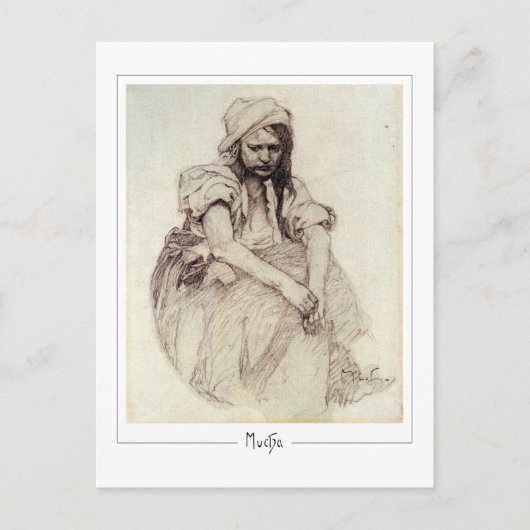 Alphonse Mucha #384 - Fine Art Postcard Postkarte (Vorderseite)