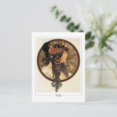 Alphonse Mucha #401 - Fine Art Postcard Postkarte (Stehend Vorderseite)
