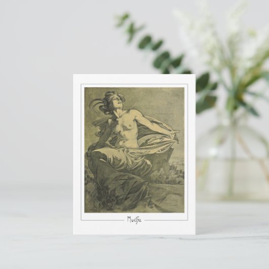 Alphonse Mucha #409 - Fine Art Postcard Postkarte (Stehend Vorderseite)