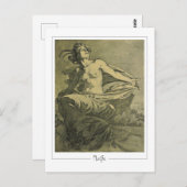 Alphonse Mucha #409 - Fine Art Postcard Postkarte (Vorne/Hinten)