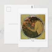 Alphonse Mucha #41 - Fine Art Postcard Postkarte (Vorne/Hinten)
