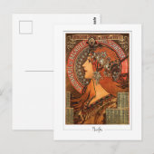 Alphonse Mucha #58 - Fine Art Postcard Postkarte (Vorne/Hinten)