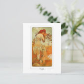 Alphonse Mucha #66 - Fine Art Postcard Postkarte (Stehend Vorderseite)
