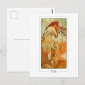 Alphonse Mucha #66 - Fine Art Postcard Postkarte (Vorne/Hinten)
