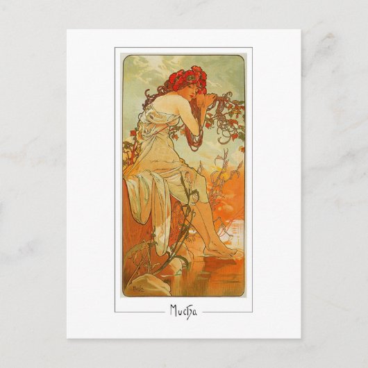 Alphonse Mucha #66 - Fine Art Postcard Postkarte (Vorderseite)
