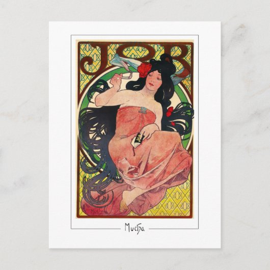Alphonse Mucha #7 - Kunsthistorkarte Postkarte (Vorderseite)