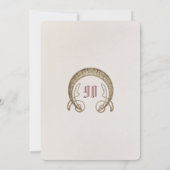 Alphonse Mucha 90. Geburtstag Art Nouveau Foliage Einladung (Rückseite)