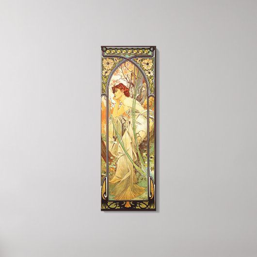 Alphonse Mucha, Abend Contemplation Leinwanddruck (Vorderseite)
