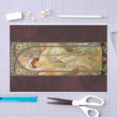 Alphonse Mucha, Abend Contemplation Seidenpapier (Handwerk)