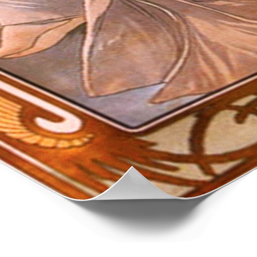 Alphonse Mucha Abend Reverie Poster (Ecke)