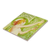Alphonse Mucha Absinthe Robette Fliese (Seite)