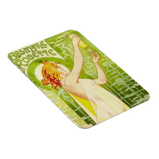 Alphonse Mucha Absinthe Robette Magnet (Rechte Seite)