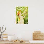Alphonse Mucha Absinthe Robette Poster (Küche)