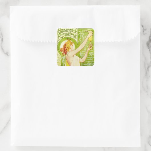 Alphonse Mucha Absinthe Robette Stickers (Tasche)