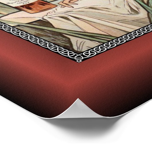 Alphonse Mucha ~ Affiche Cognac ~ Cognac Poster ~ (Ecke)