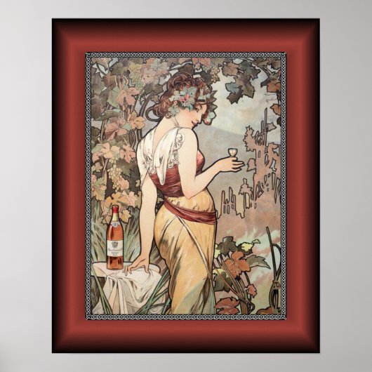 Alphonse Mucha ~ Affiche Cognac ~ Cognac Poster ~ (Vorne)