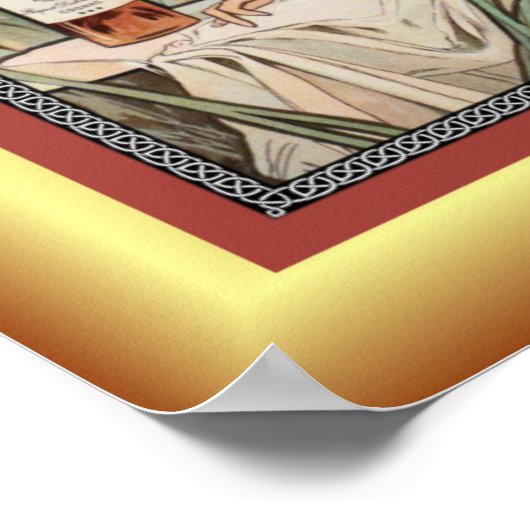 Alphonse Mucha ~ Affiche Cognac ~ Cognac Poster ~ (Ecke)