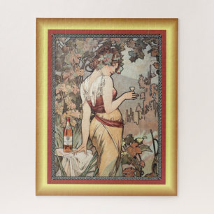 Alphonse Mucha ~ Affiche Cognac ~ Cognac Poster ~ Puzzle
