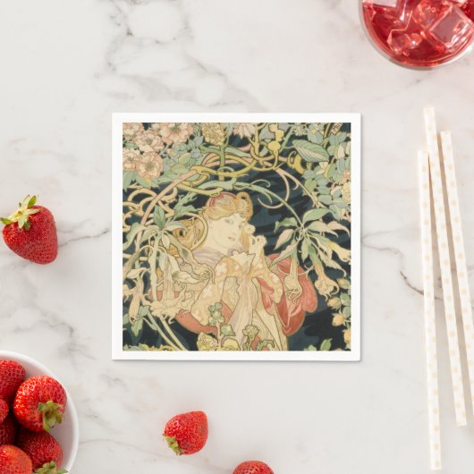 Alphonse Mucha - Alphonse Serviette (Beispiel)