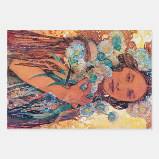 Alphonse Mucha, American Works Geschenkpapier Set (Vorderseite 2)