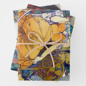 Alphonse Mucha, American Works Geschenkpapier Set (Beispiel)