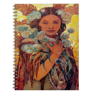 Alphonse Mucha - Amerikanische Ureinwohner Notizblock