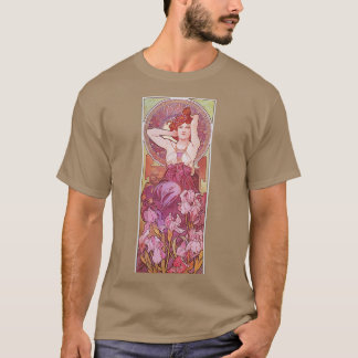Alphonse Mucha Amethyst 2 T-Shirt