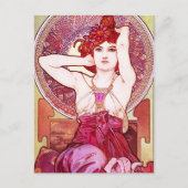 Alphonse Mucha Amethyst Postcard Postkarte (Vorderseite)