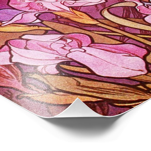 Alphonse Mucha Amethyst Print Fotodruck (Ecke)