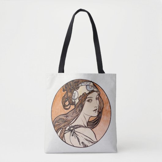 Alphonse Mucha-Antike, Totentasche Tasche (Vorderseite)