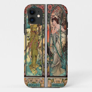 Alphonse Mucha art, art nouveau,Vintag,females,be Case-Mate iPhone Hülle