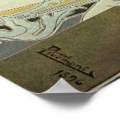 Alphonse Mucha Art Deco Poster (Ecke)