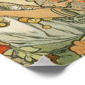 Alphonse Mucha Art Deco Poster (Ecke)