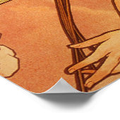 Alphonse Mucha Art Deco Poster (Ecke)