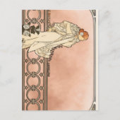 Alphonse Mucha Art Deco Postkarte (Vorderseite)
